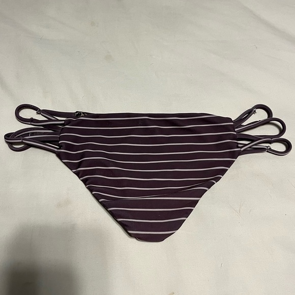 acacia P bikini bottom striped strappy straps size small - Picture 5 of 9